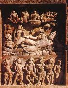 unknow artist Vishnu op Ananta,Vishnu-tempel,Deogarh oil painting reproduction